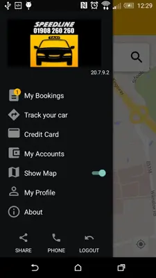 Speedline Taxi android App screenshot 3